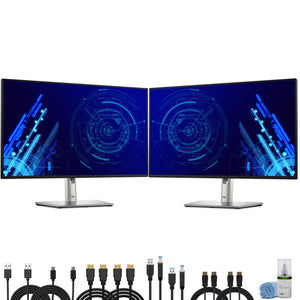 2 x Dell P2225H 22" Full HD, 1920 x 1080 Display, 16:9 IPS, LED, 100Hz Monitor Bundle