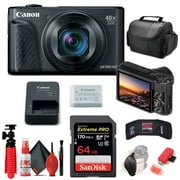 Canon PowerShot SX740 HS Digital Camera Black 2955C001 + 64GB Card + More