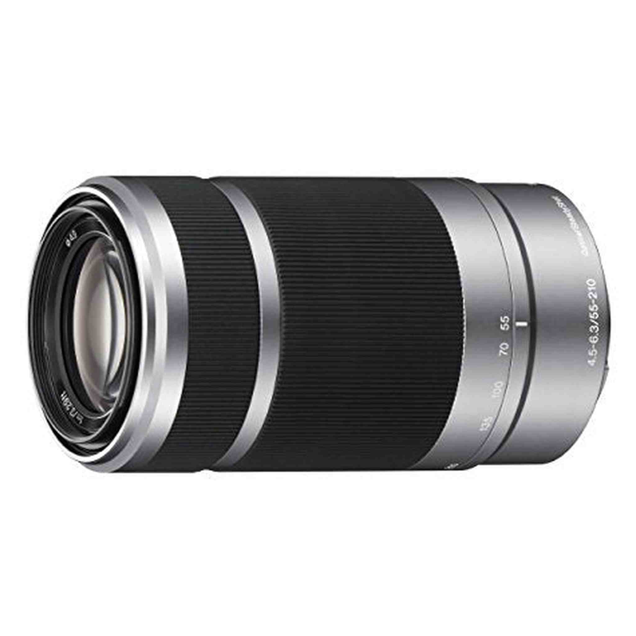 Sony E 55-210mm F4.5-6.3 OSS Lens for Sony E-Mount Cameras Silver Renewed - Reconditioned Sony