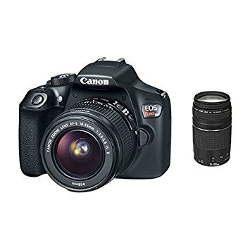 Canon EOS Rebel T6 Digital SLR Camera with 18-55mm & 75-300mm Lenses