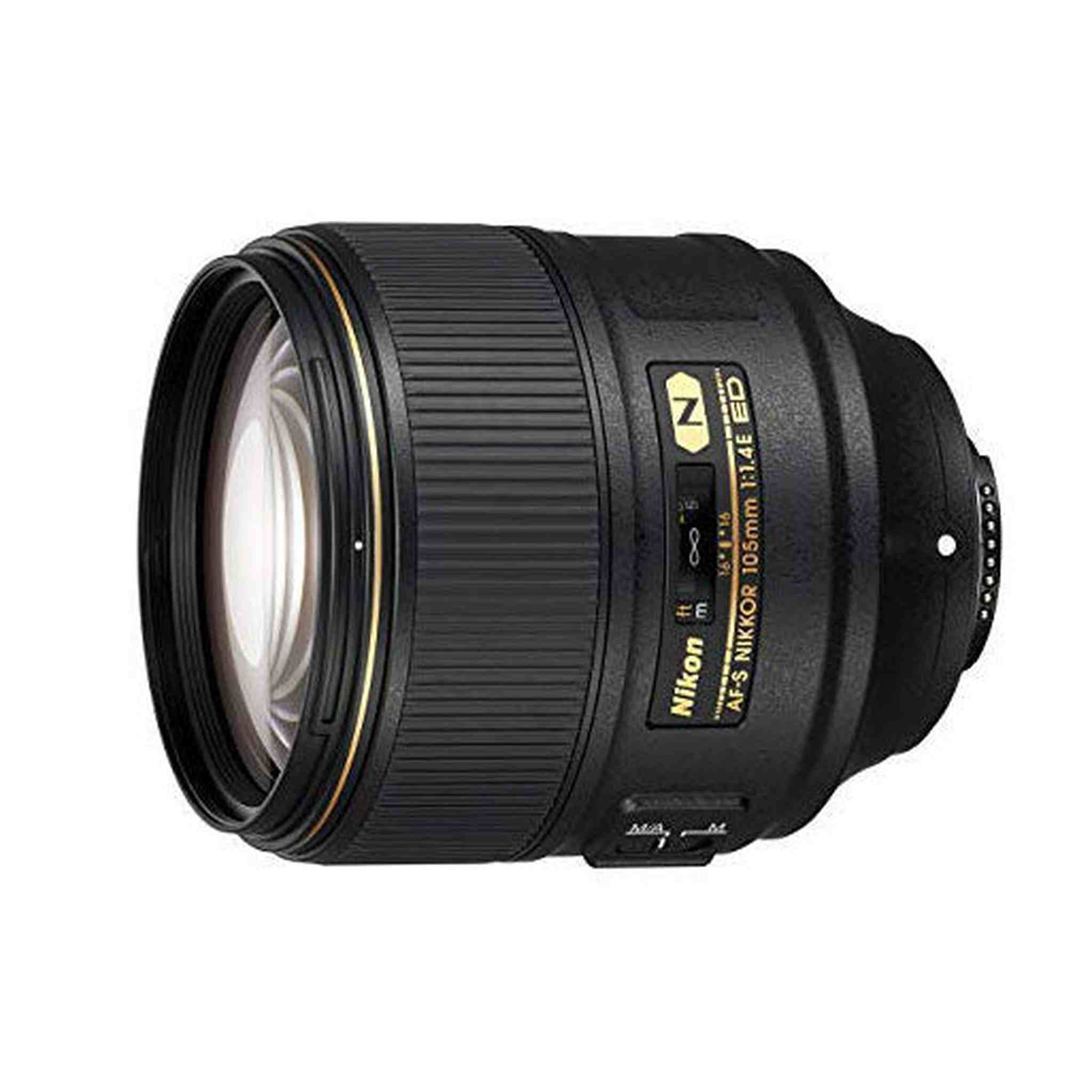 Nikon AF-S FX NIKKOR 105mm f/1.4E ED Lens with Auto Focus for Nikon DSLR Cameras Renewed - Reconditioned Nikon
