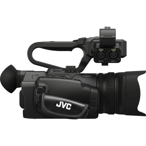 JVC GY-HM250 UHD 4K Streaming Professional Video Camcorder - Bundle with 128GB Memory Card + More