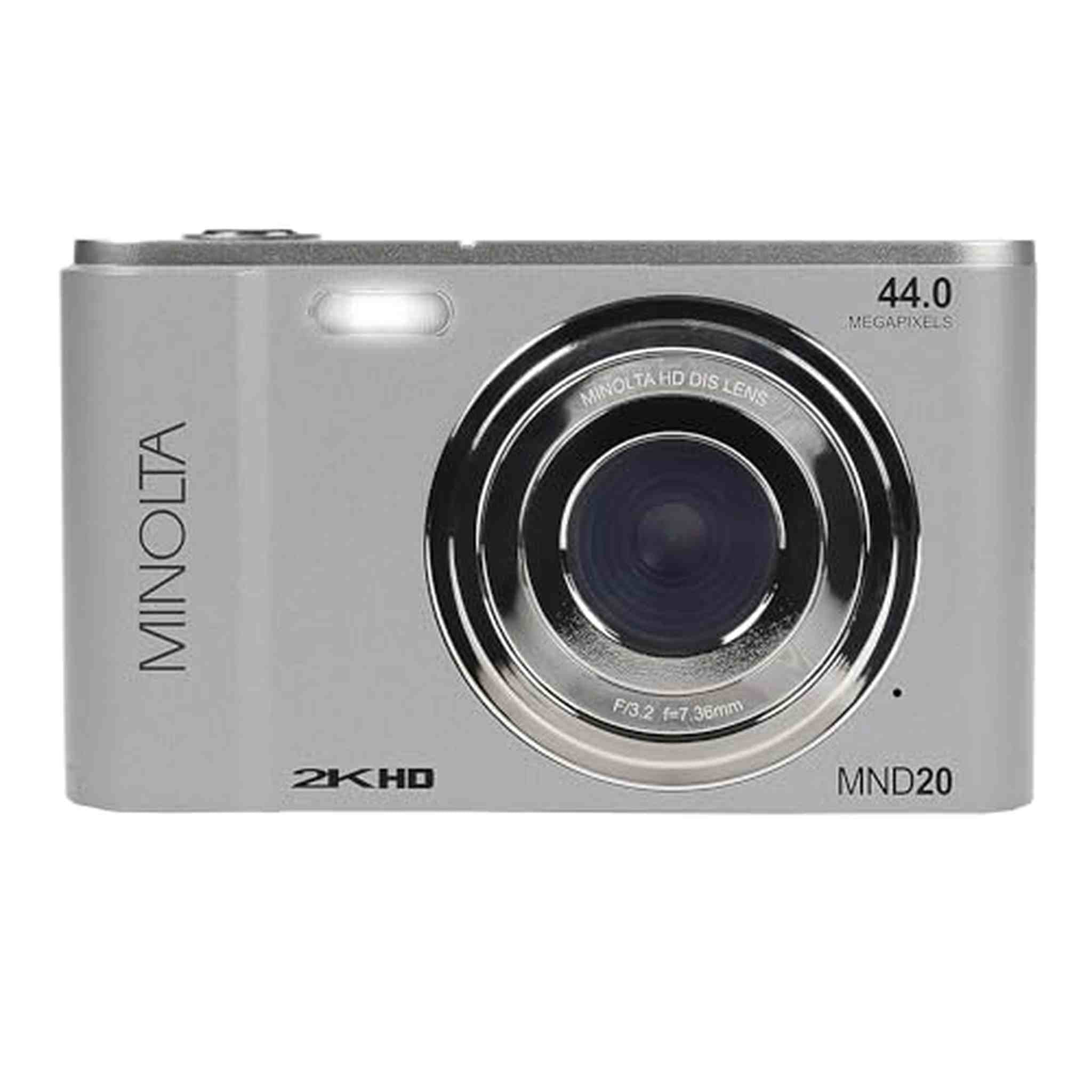 Minolta MND20 44 MP / 2.7K Ultra HD Digital Camera Silver Minolta
