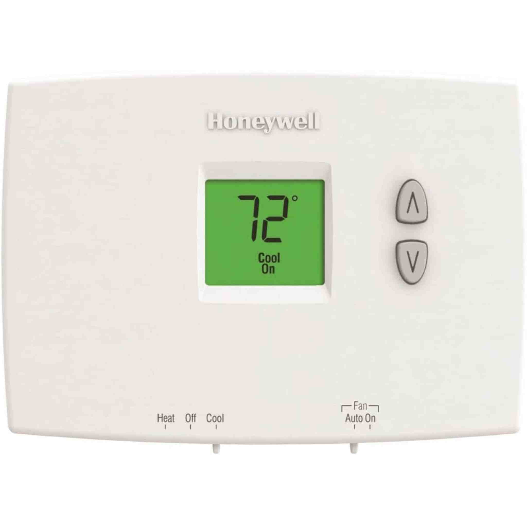 Honeywell TH1110DH1003/U TH1110DH1003 Backlit, 1H/1C, Dual Powered Horizontal PRO 1000 Non-Programmable Thermostat, Premier White Honeywell