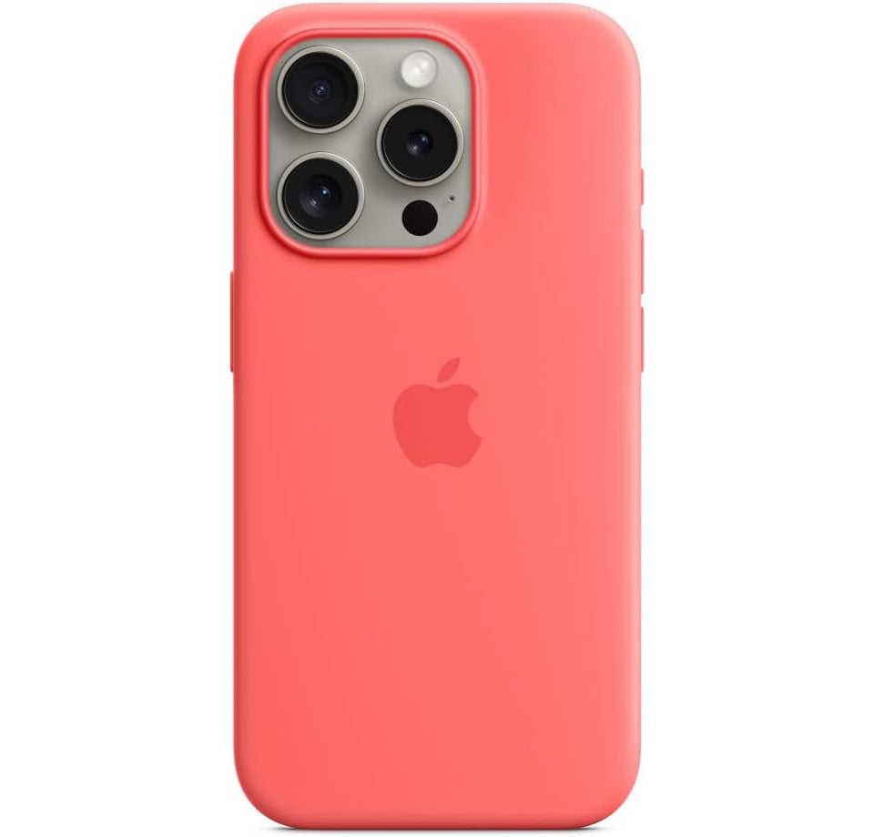 Apple iPhone 15 Silicone Case with MagSafe - Guava