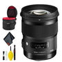 Sigma 50mm f/1.4 DG HSM Art Lens for Nikon F USA Deluxe Bundle
