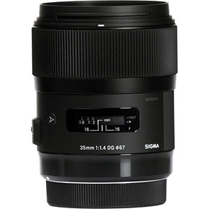 Sigma 35mm f/1.4 DG HSM Art Lens for Nikon F Intl Deluxe Bundle