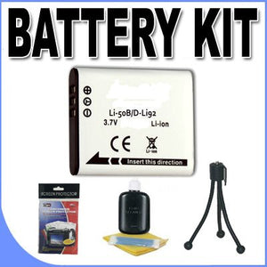 Accessory Saver Li50B/D-Li92 Lithium Ion Battery Bundle for Olympus Stylus Tough & Pentax WG1 Digital Cameras