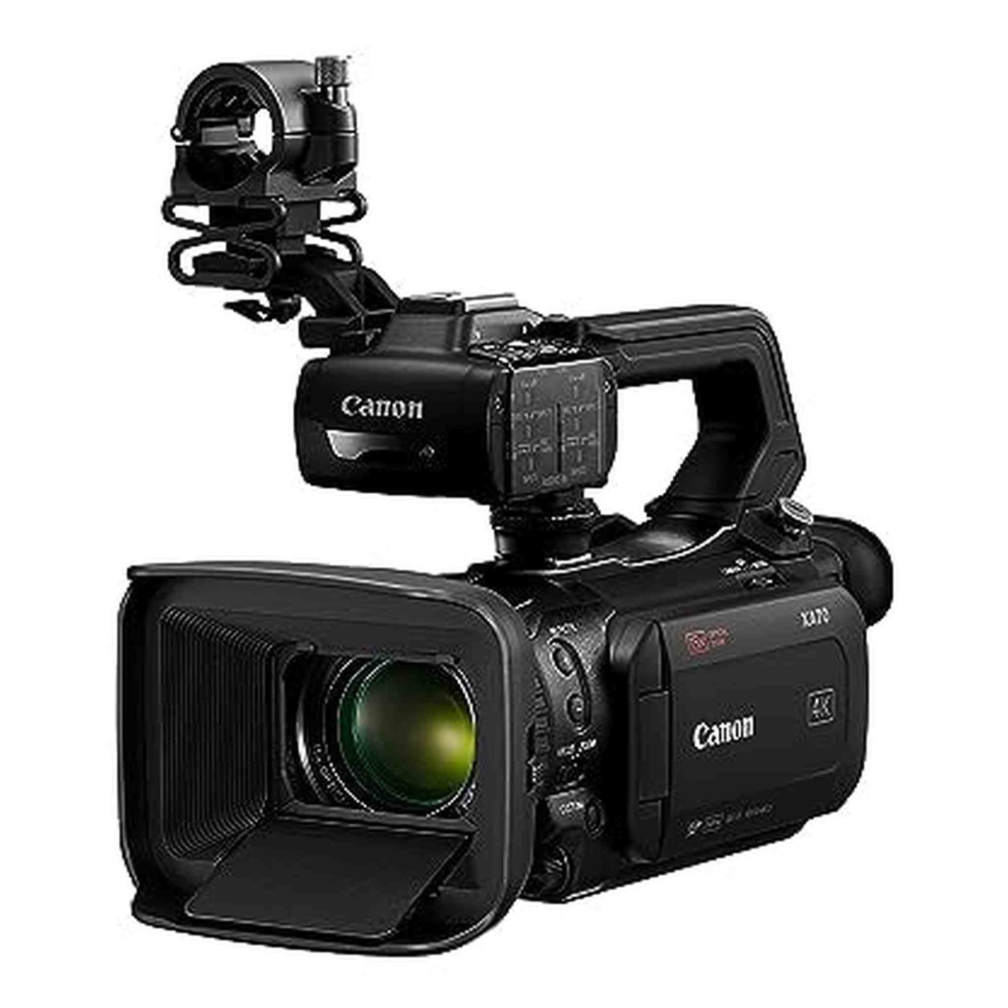 Canon XA70 Pro Camcorder 1" 4K UHD CMOS Sensor, Dual-Pixel CMOS AF, 15x Optical Zoom, 600x Digital Zoom, Image Stabilization, HDMI, USB Live Streaming, Time Stamp On-Screen Disp. Recording, XLR Inputs