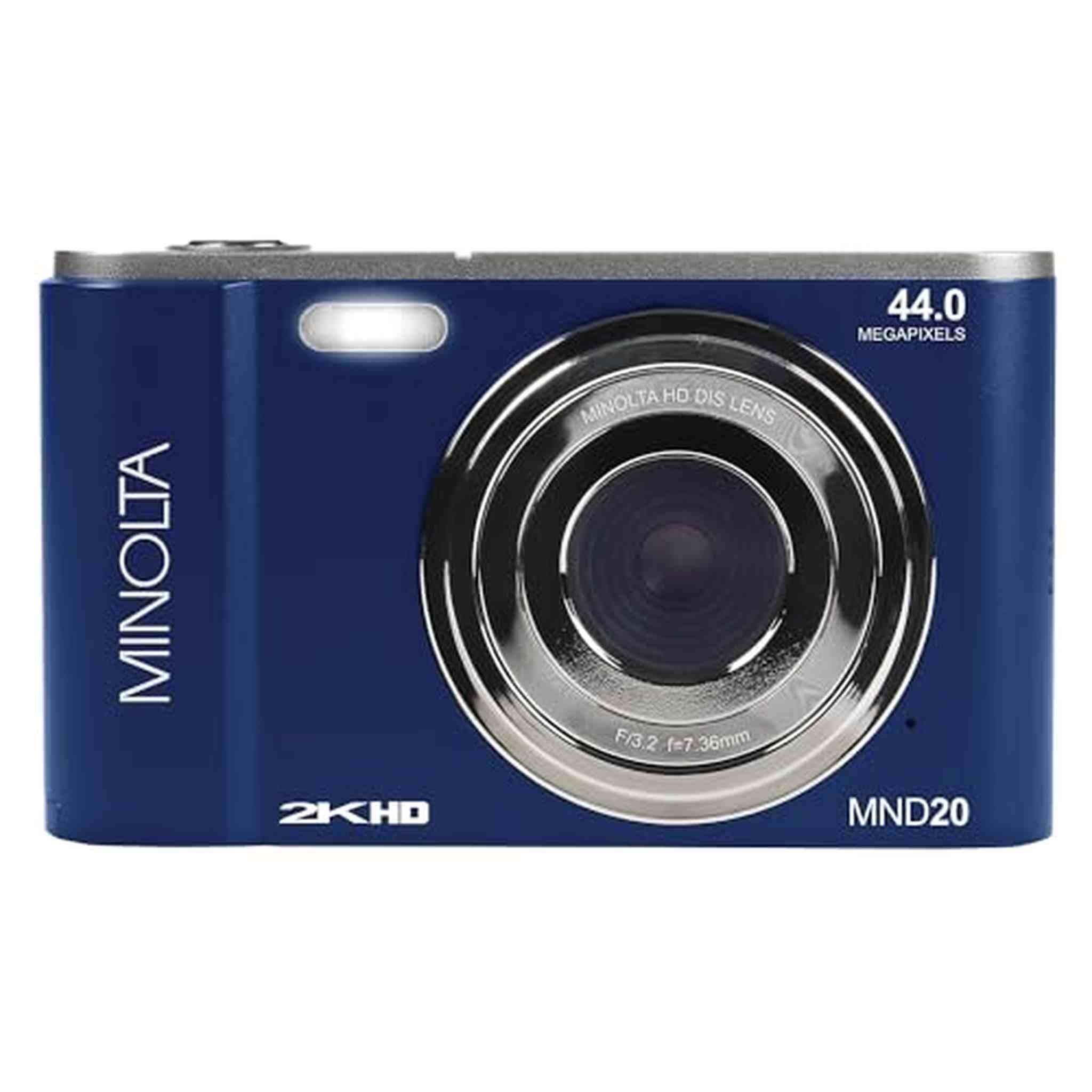 Minolta MND20 44 MP / 2.7K Ultra HD Digital Camera Blue Minolta