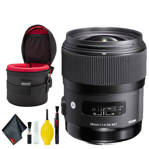 Sigma 35mm f/1.4 DG HSM Art Lens for Canon EF USA Deluxe Bundle V2