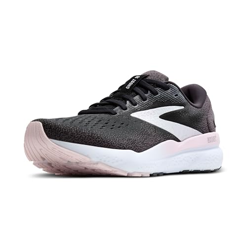 Brooks Women’s Ghost 16 Neutral Running Shoe - Black/White/Orchid Ice - 9.5 Medium