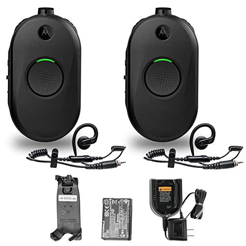 2 x Motorola CLP1010e 1-Channel 2-Way UHF Business Radio CLP1010E + More