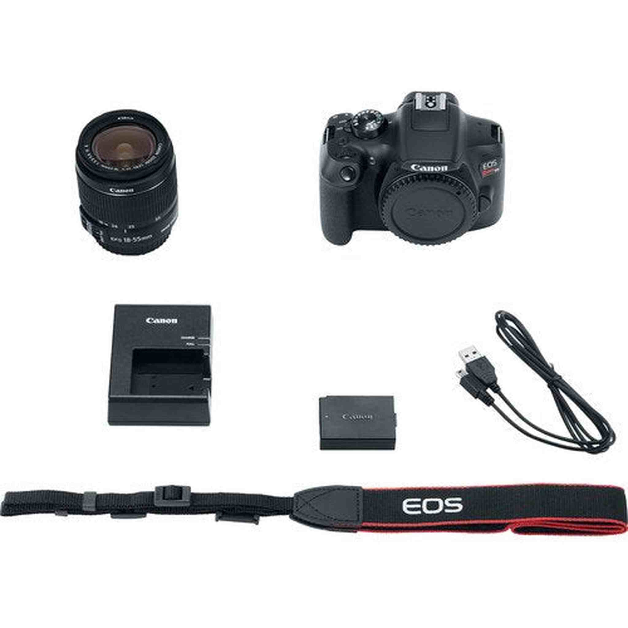 Canon EOS Rebel T6 DSLR Camera with 18-55mm Lens 1159C003 - Starter Bundle - Used Canon