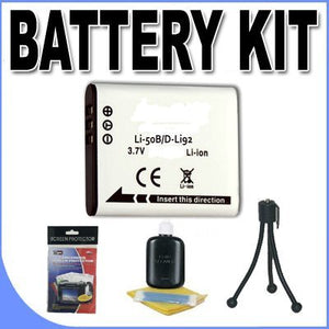 Accessory Saver Li50B/D-Li92 Lithium Ion Battery Bundle for Olympus Stylus Tough & Pentax WG1 Digital Cameras