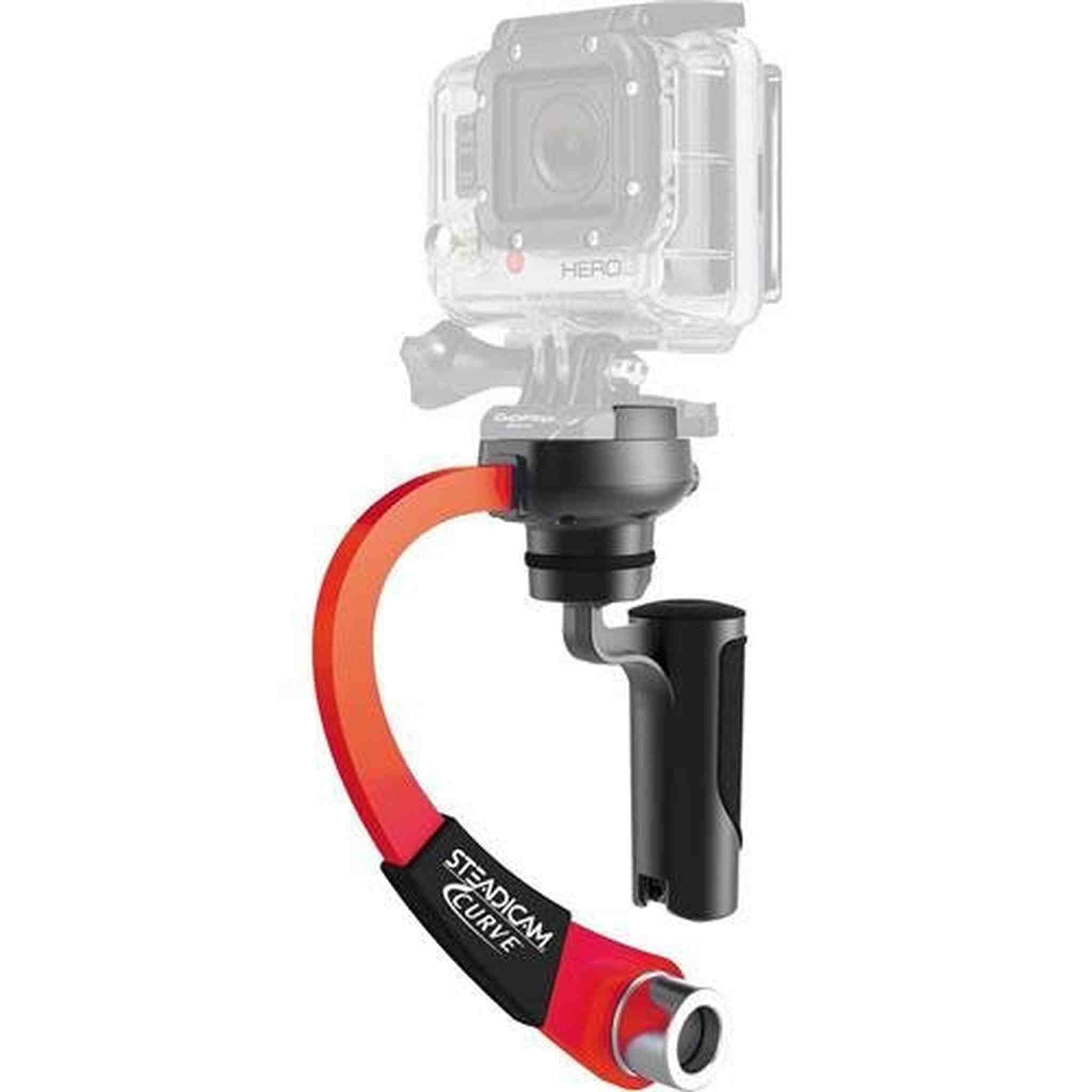 Steadicam CURVE-BK Handheld Video Stabilizer and grip for GoPro Hero Cameras 3, 4 Black & Hero 5 Blue