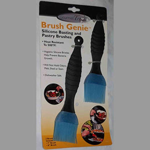 Brush Genie Set of 2 Silicone Basting and Pastry Brushes