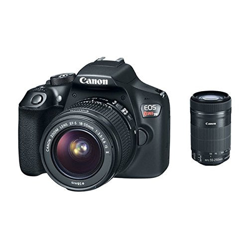 Canon EOS Rebel T6 Digital SLR Camera with 18-55mm & 55-250mm Lenses