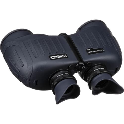 Steiner 7x50 Commander Binoculars (2304) Bundle with Padded Backpack, Floating Wrist Strap, and 6Ave Cleaning Kit