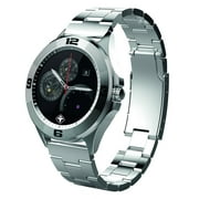 Tiger Smartwatch Stainless Steel Silver with Touch Screen for Android/iOS, with Microphone and Speaker