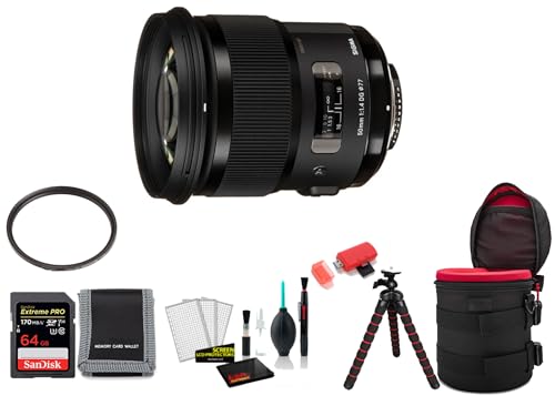 Sigma 50mm f/1.4 DG HSM Art Lens for Nikon F with Memory Card International Model