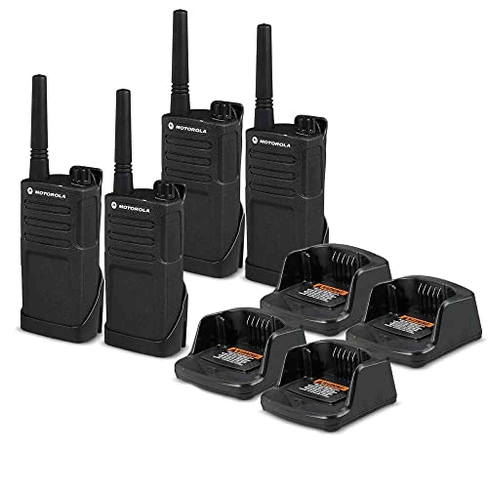 4 x Motorola RMM2050 On-Site 2-Way Radio RMM2050 - 4 Pack Bundle Motorola Solutions