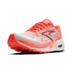 Brooks Women's Catamount 4 Speed Trail Running Shoe - Bit of Blue/Flame/Legion Blue - 6 Medium