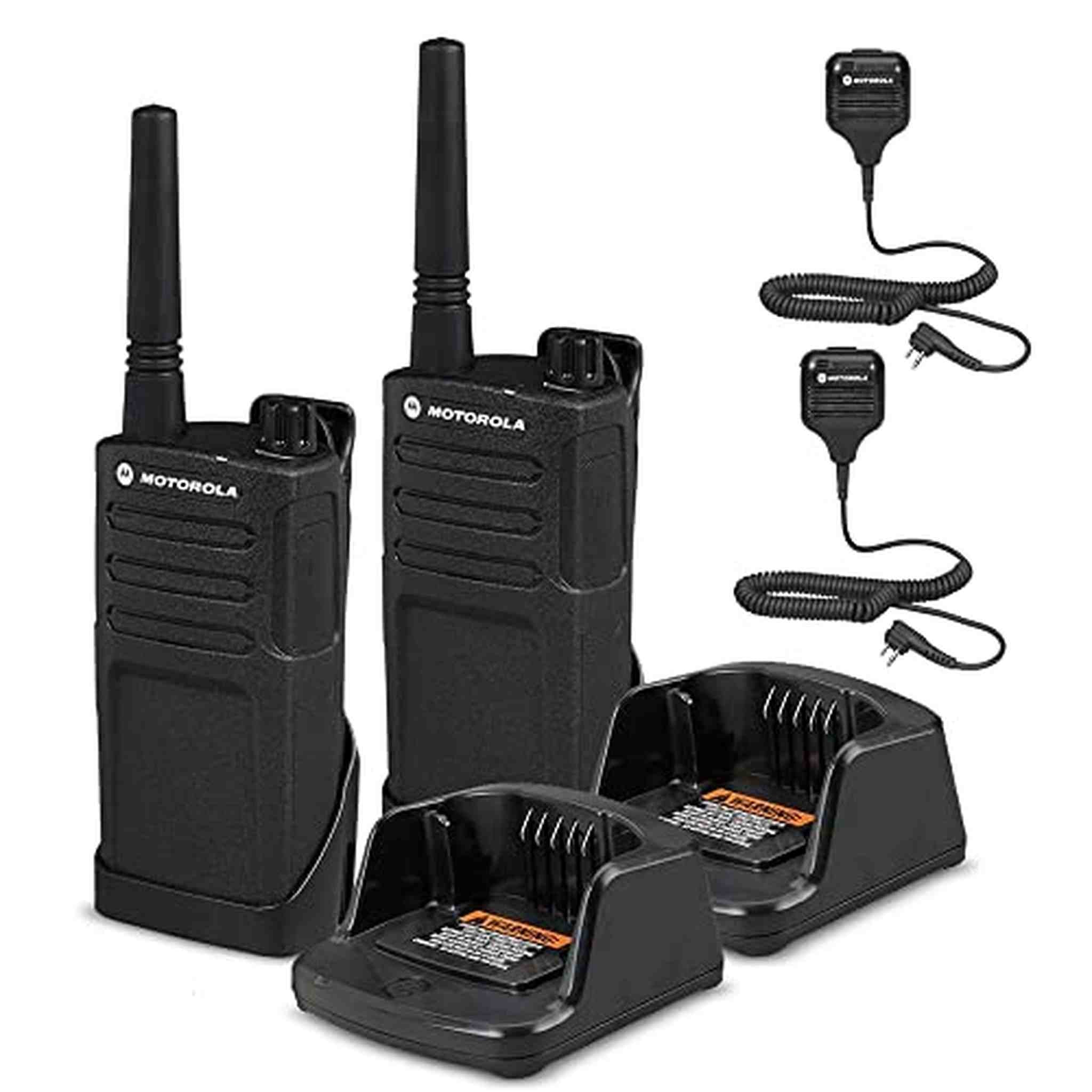 2 x Motorola RMM2050 On-Site 2-Way Radio RMM2050 - 2 Pack With Mic Bundle Motorola Solutions