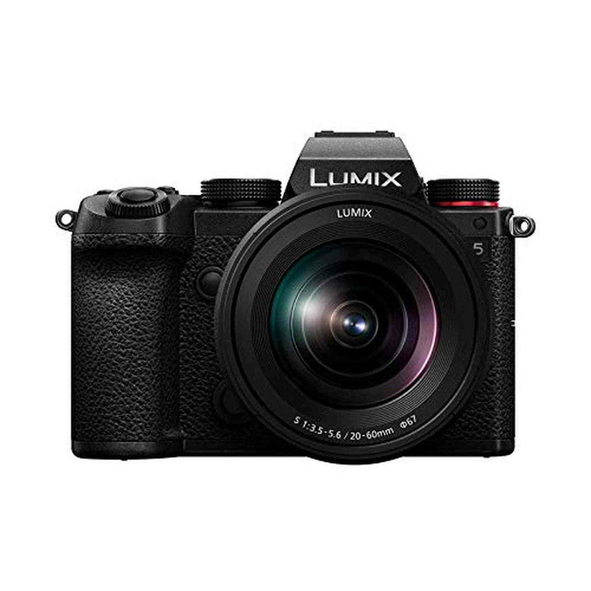 Panasonic LUMIX S5 Full Frame Mirrorless Camera, 4K 60P Video Recording with Flip Screen & WiFi, LUMIX S 20-60mm F3.5-5.6 Lens, L-Mount, 5-Axis Dual I.S, DC-S5KK Black - Reconditioned