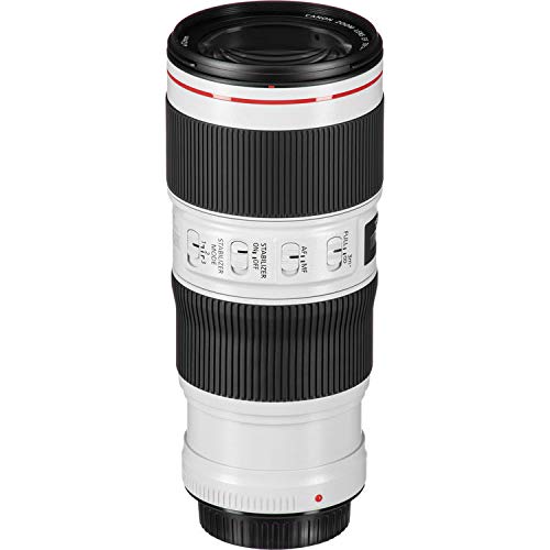 Canon EF 70-200mm f/4L is II USM Lens Bundle w/ 64GB Memory Card + Accessories UV Filter International Model