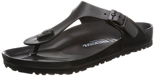 Birkenstock Essentials Unisex Gizeh EVA Sandals, 36 R EU, Black, 5-5.5 Women/3-3.5 Men