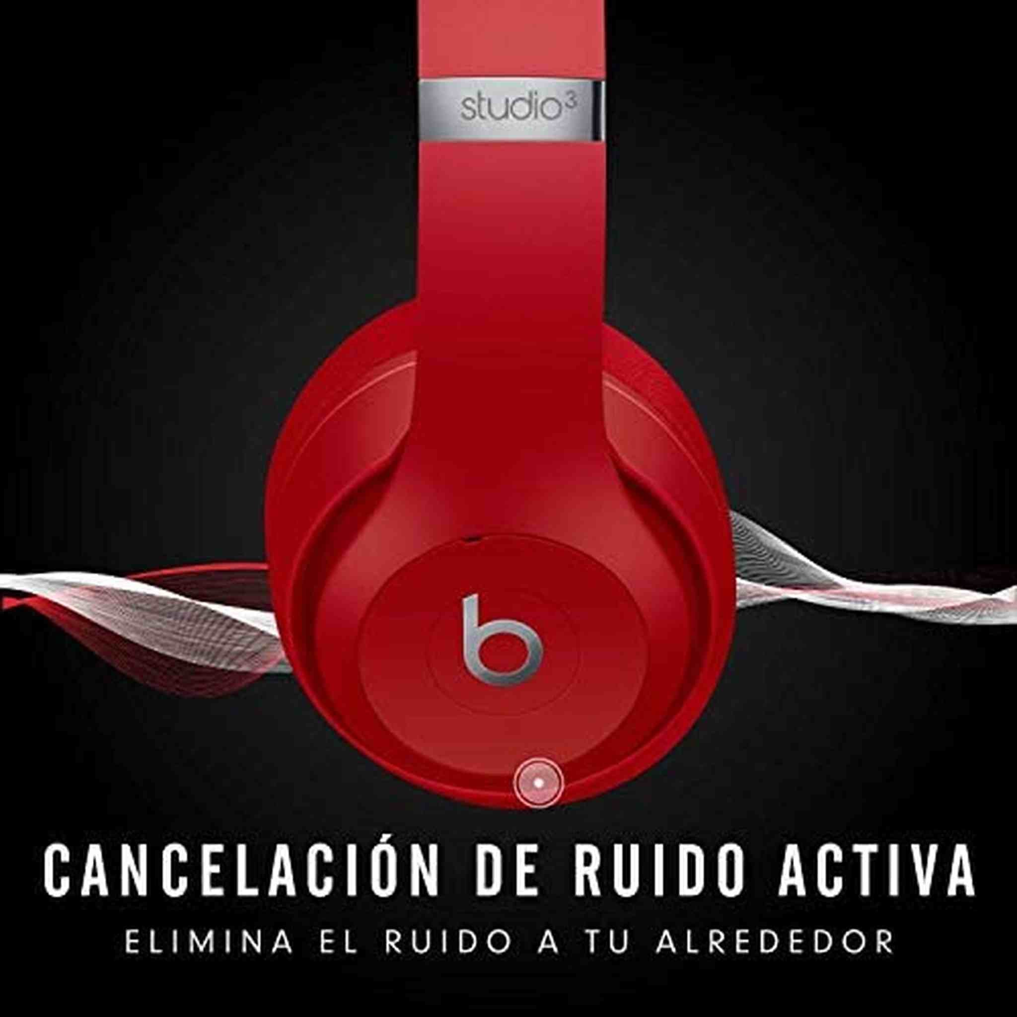 Beats Studio3 Wireless Over Ear Headphones - Red Latest Model
