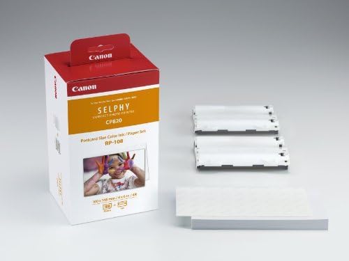 2 X CANON RP-108 High-Capacity Color Ink/Paper Set, For Use With SELPHY Printer Cannon