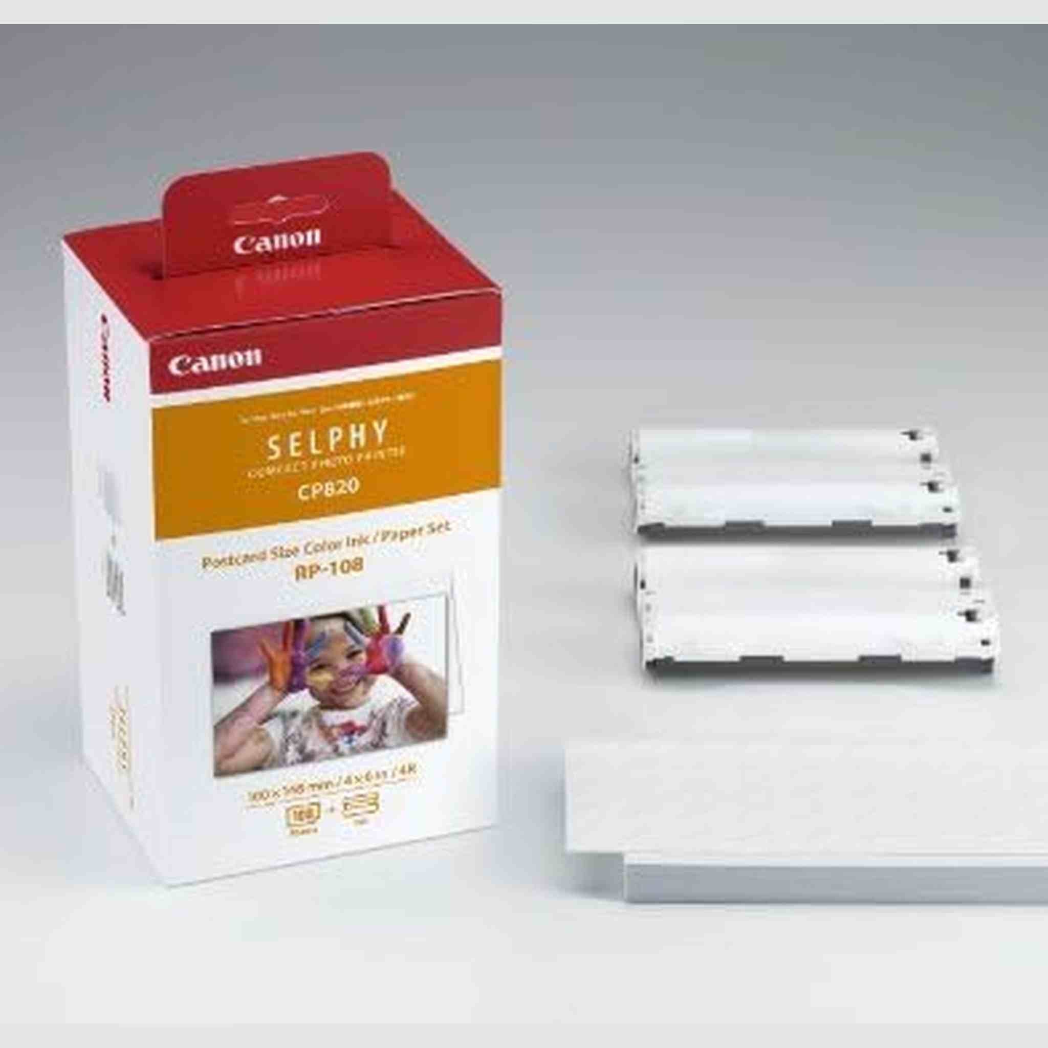 5 X CANON RP-108 High-Capacity Color Ink/Paper Set, For Use With SELPHY Printer