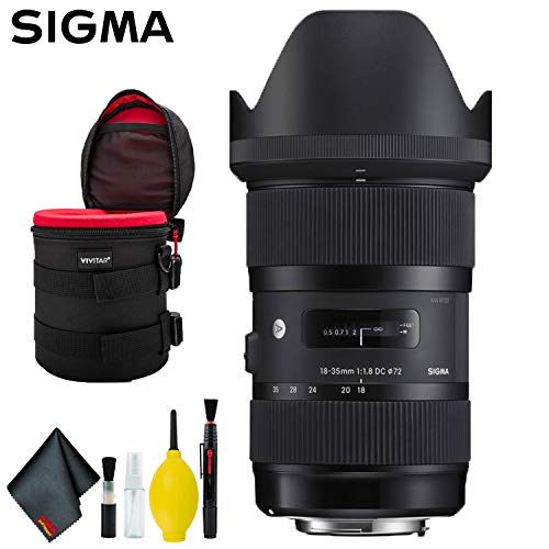 Sigma 18-35mm f/1.8 DC HSM Art Lens for Canon EF (USA) Deluxe Bundle