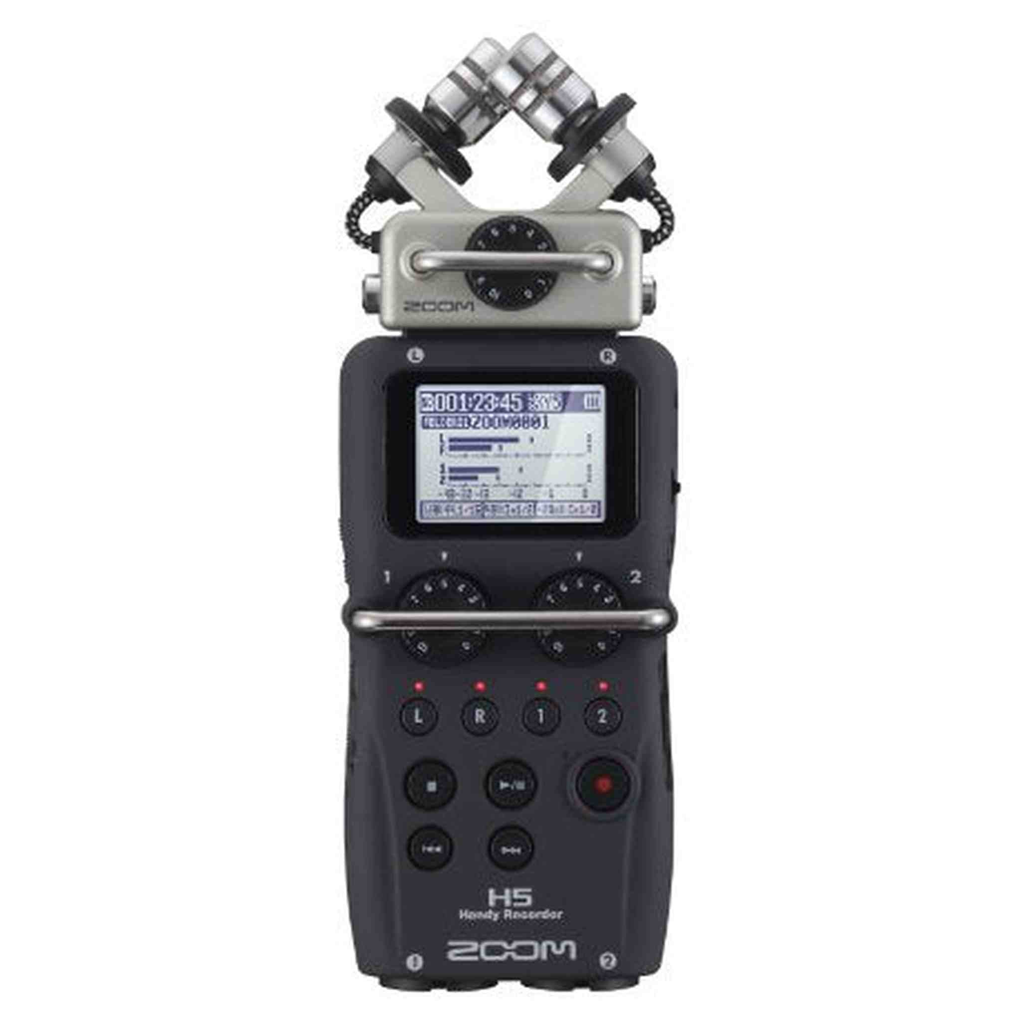 Zoom H5 4-Track Portable Recorder for Audio for Video, Music, and Podcasting, Stereo Microphones, 2 XLR/TRS Inputs, USB Audio Interface, Battery Powered