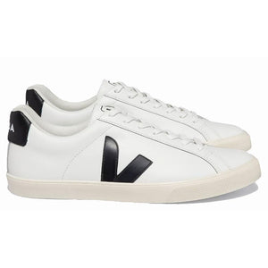 Veja Women's Esplar Logo Sneakers, Extra White/Black, 10 Medium US