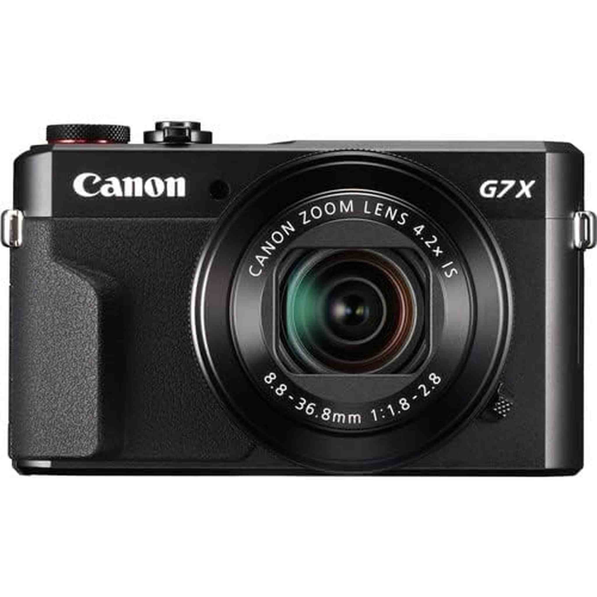Canon PowerShot G7 X Mark II Digital Camera 1066C001 + 64GB Card + More - Reconditioned