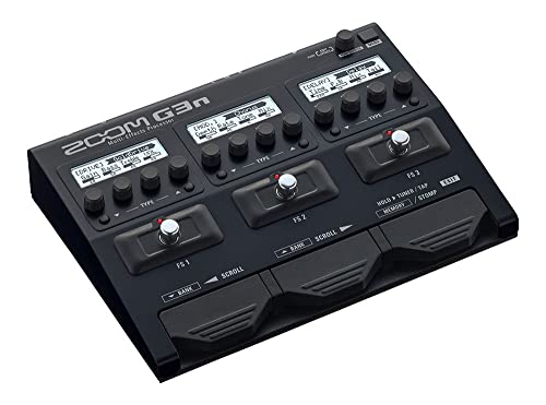 Zoom G3n Guitar Multi-Effects Processor Pedal, With 70+ Built-in effects, Amp Modeling, Stereo Effects, Looper, Rhythm Section, Tuner
