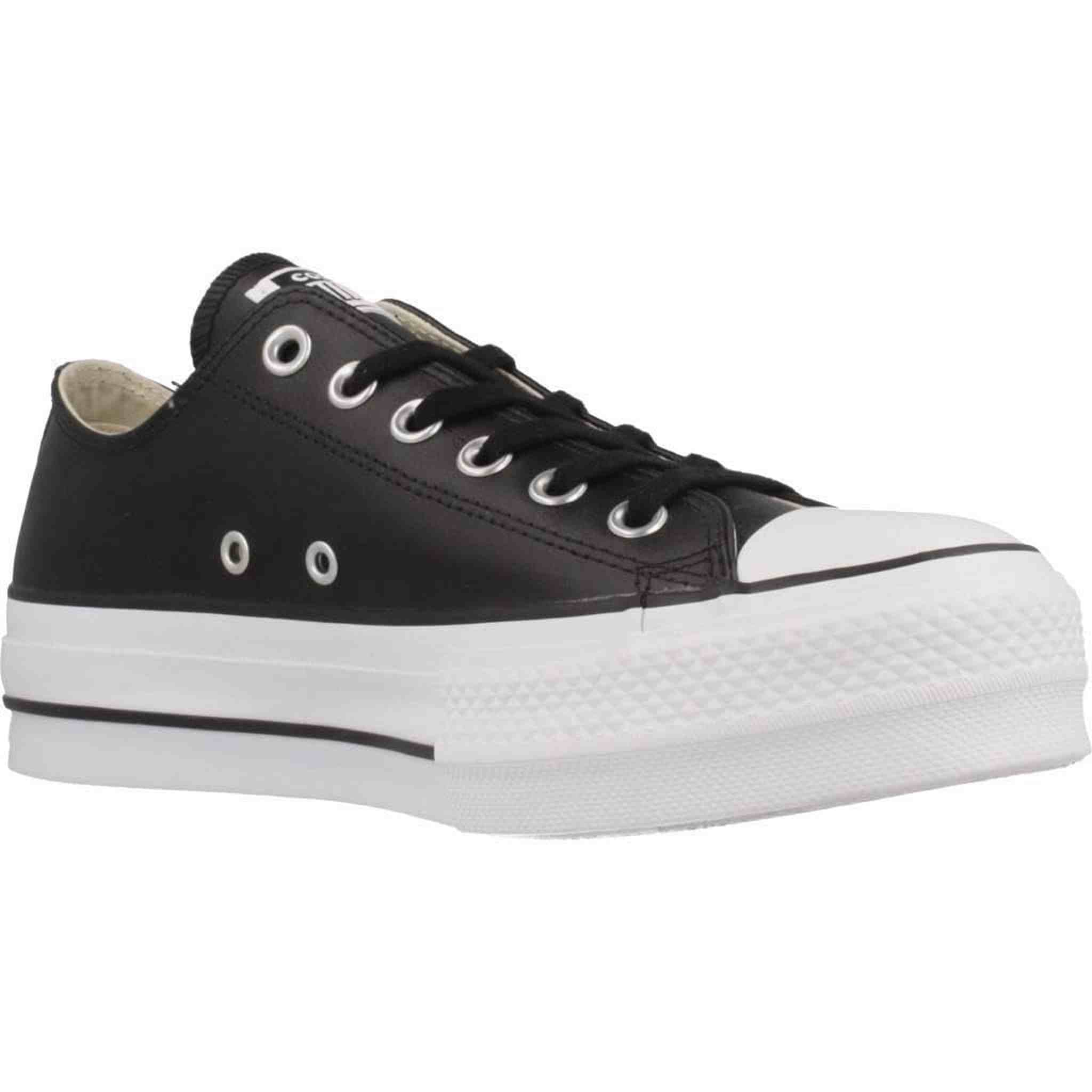 Converse Chuck Taylor All Star Lift Platform LO Women, Sneakers Black Leather