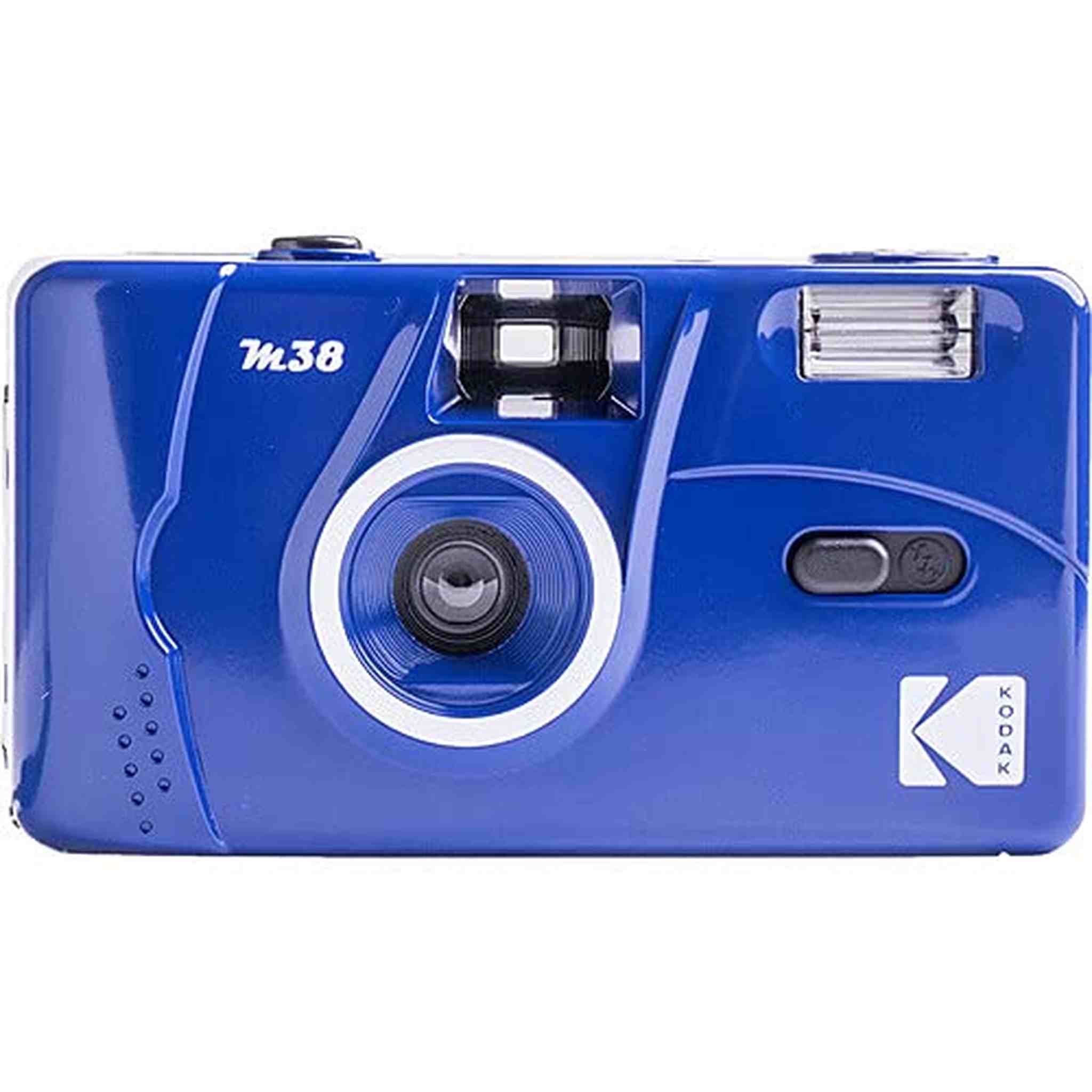 Kodak M38 35mm Film Camera - Focus Free, Powerful Built-in Flash, Easy to Use Classic Blue