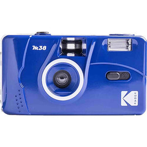 Kodak M38 35mm Film Camera - Focus Free, Powerful Built-in Flash, Easy to Use Classic Blue