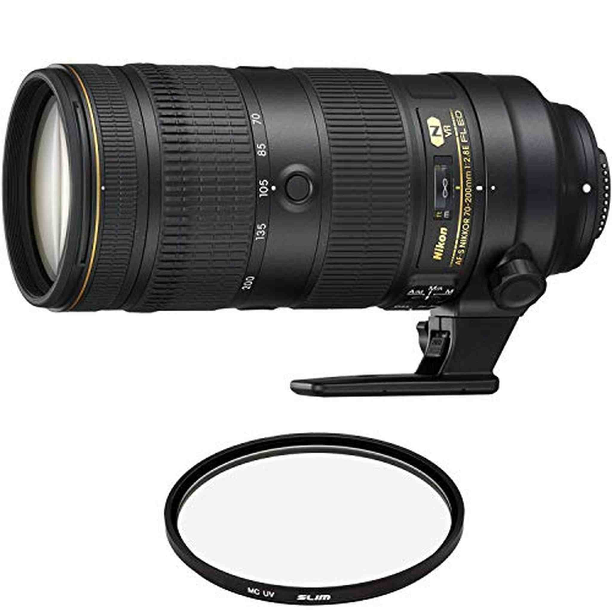Nikon AF-S NIKKOR 70-200mm f/2.8E FL ED VR Lens with Pro Filter Renewed - Reconditioned Nikon