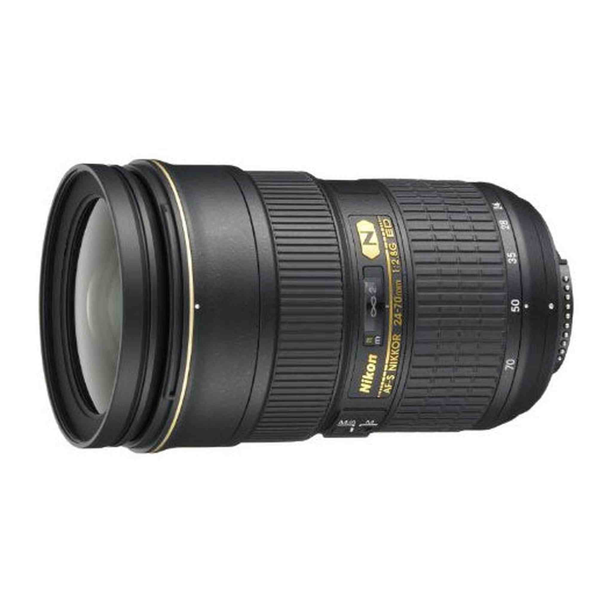 Nikon AF-S FX NIKKOR 24-70mm f/2.8G ED Zoom Lens with Auto Focus for Nikon DSLR Cameras Renewed - Reconditioned Nikon