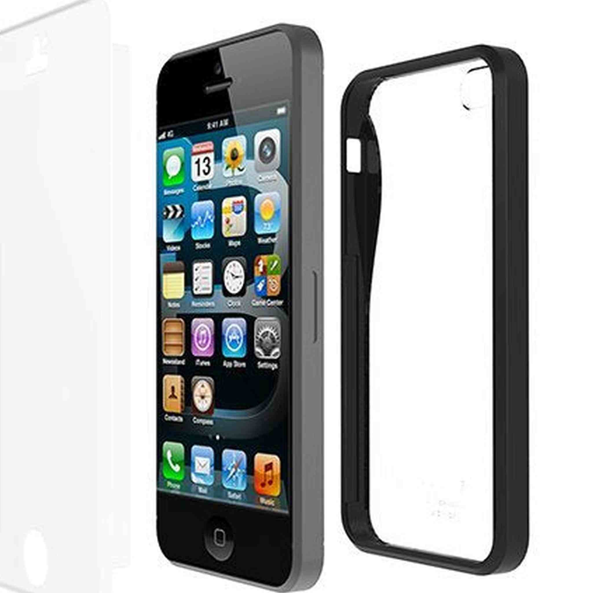 iLuv ICA7H328BLK Twain Two-Part Dual Protection Case for Apple iPhone 5