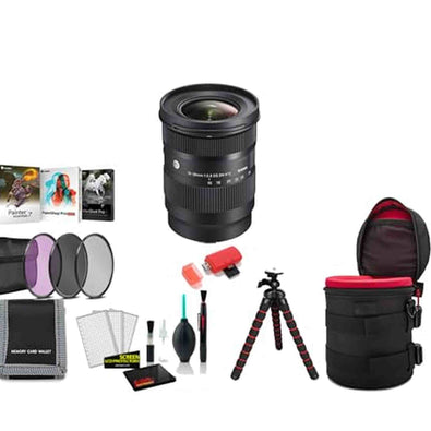 Sigma 16-28mm f/2.8 DG DN Contemporary Lens Sony E with Tripod and More