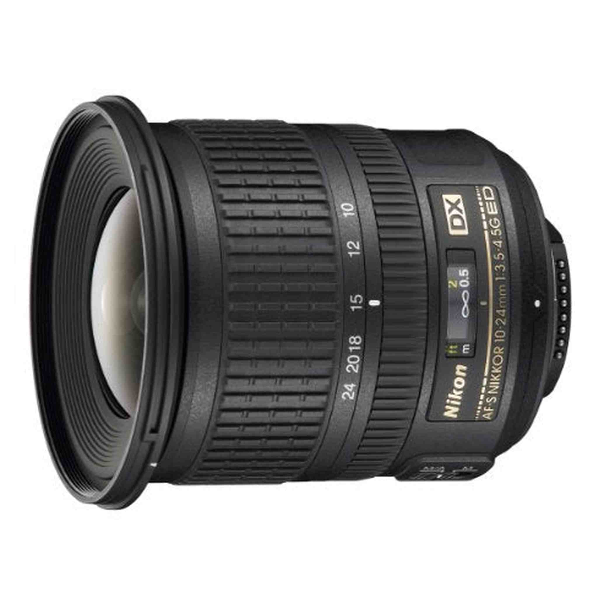 Nikon AF-S DX NIKKOR 10-24mm f/3.5-4.5G ED Zoom Lens with Auto Focus for Nikon DSLR Cameras - Used Nikon