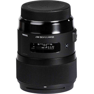 Sigma 35mm f/1.4 DG HSM Art Lens for Nikon F Intl Standard Bundle
