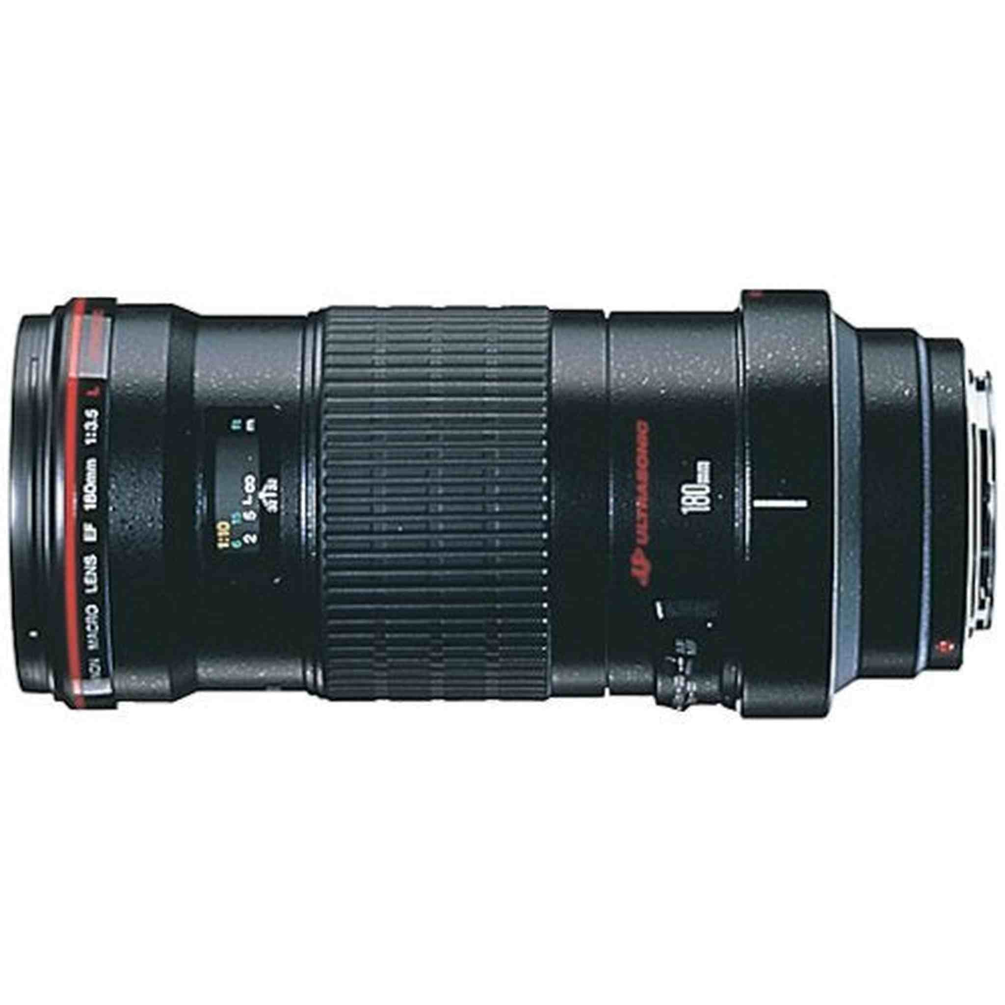 Canon EF 180mm f3.5L Macro USM AutoFocus Telephoto Lens for Canon SLR Cameras - Used Canon