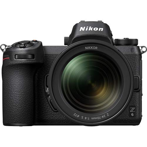 Nikon Z 6 Mirrorless FX-Format Digital Camera with 24-70mm Lens - Bundle 2X 64GB Memory Card + EN-EL15 Li-on Battery + E